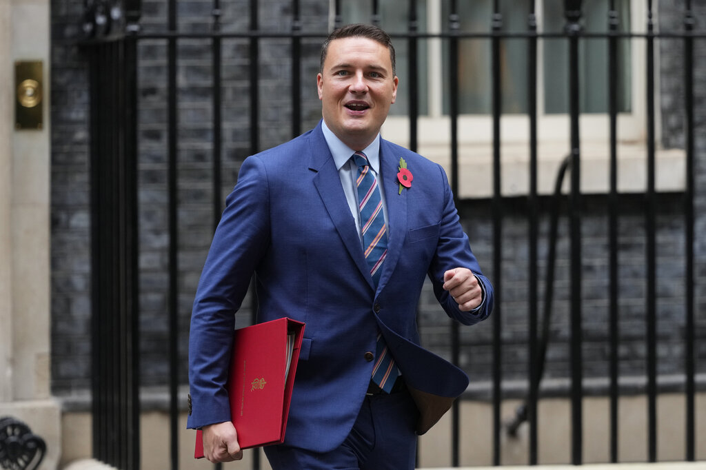 Bilde av Storbritannias helseminister Wes Streeting