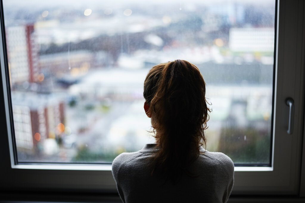 Bilde av kvinnelig silhuett