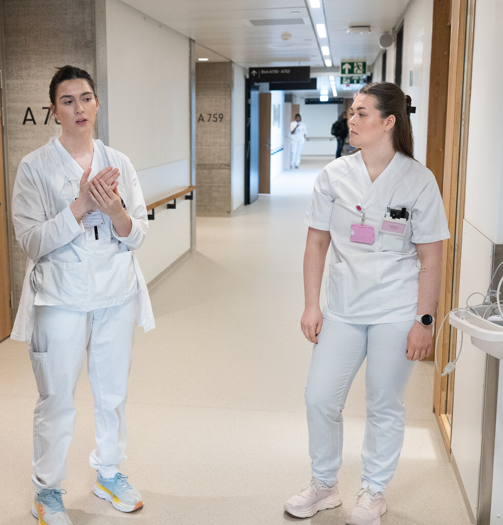 Florentina Ademi og kollega bildet viser Florentina Ademi og kollega