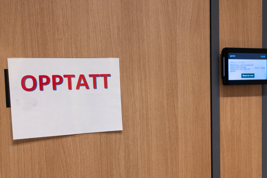 Bildet viser opptatt pauserom