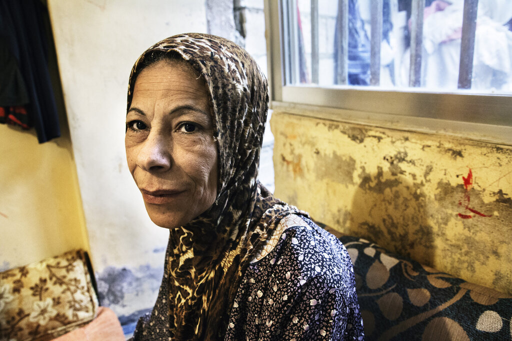 Aisha, palestinsk flyktning i Libanon