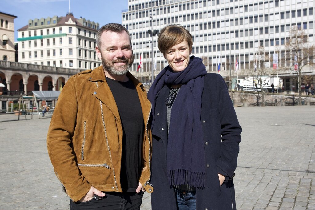 Forfatterne Bård Nylund (36) og Anette Trettebergstuen (35).