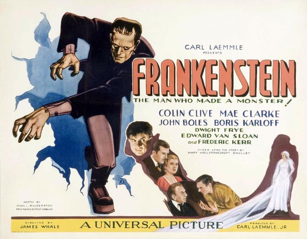 Filmplakat for James Whales "Frankenstein" (1931).