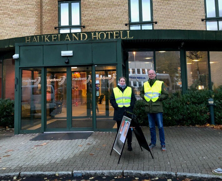 Streik pasienthotell, Haukeland