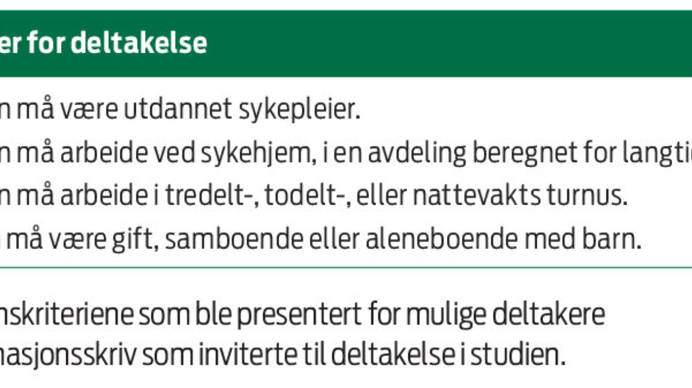 Tabell 1