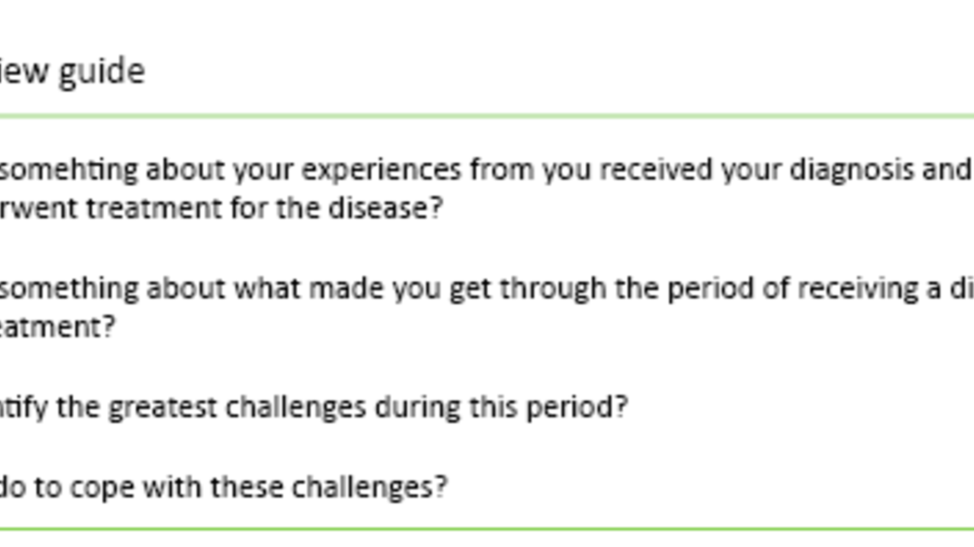 Table 1 Table 1: Interview guide