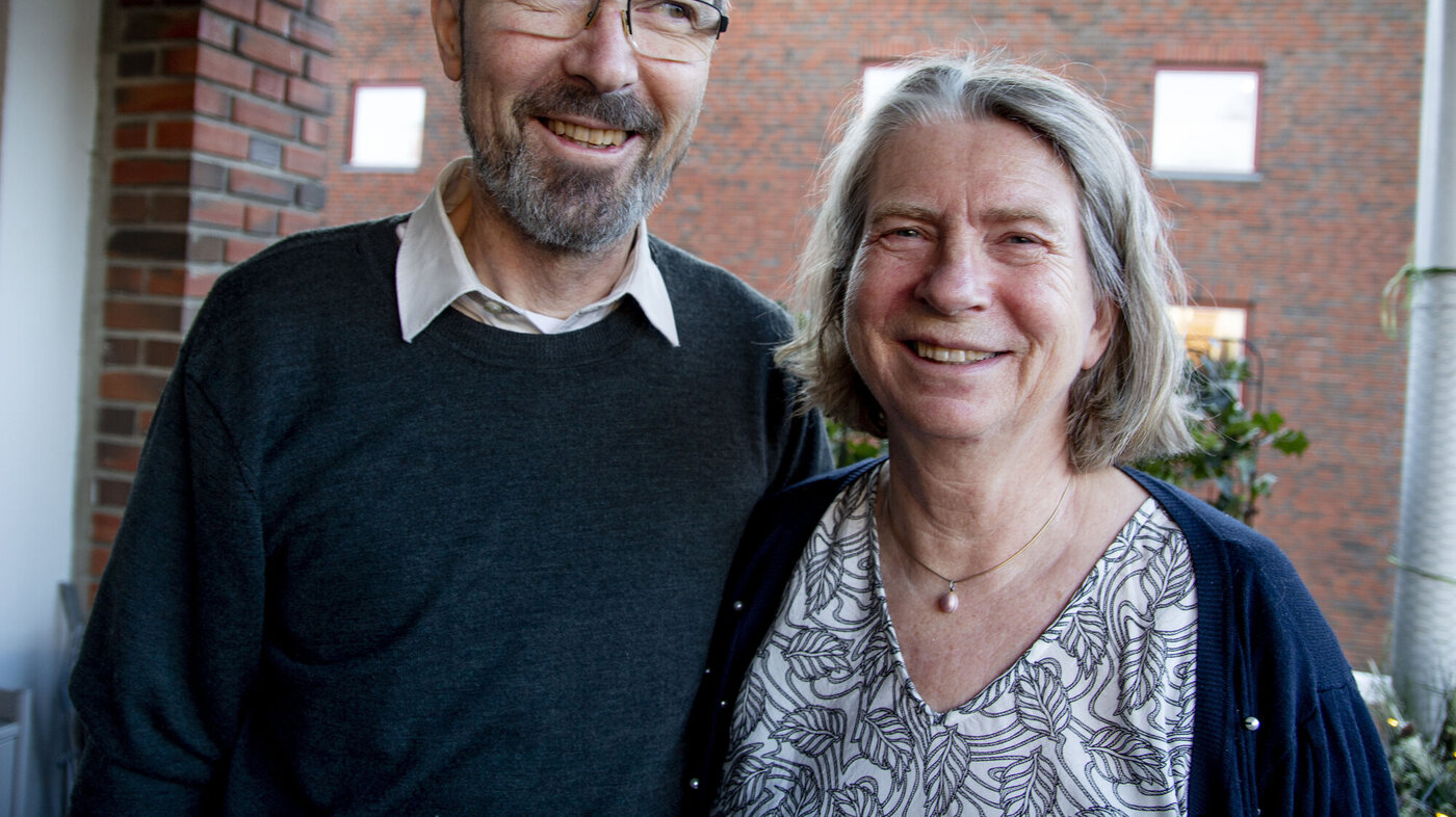 Bildet viser Claude Olsen og Grethe Aune.