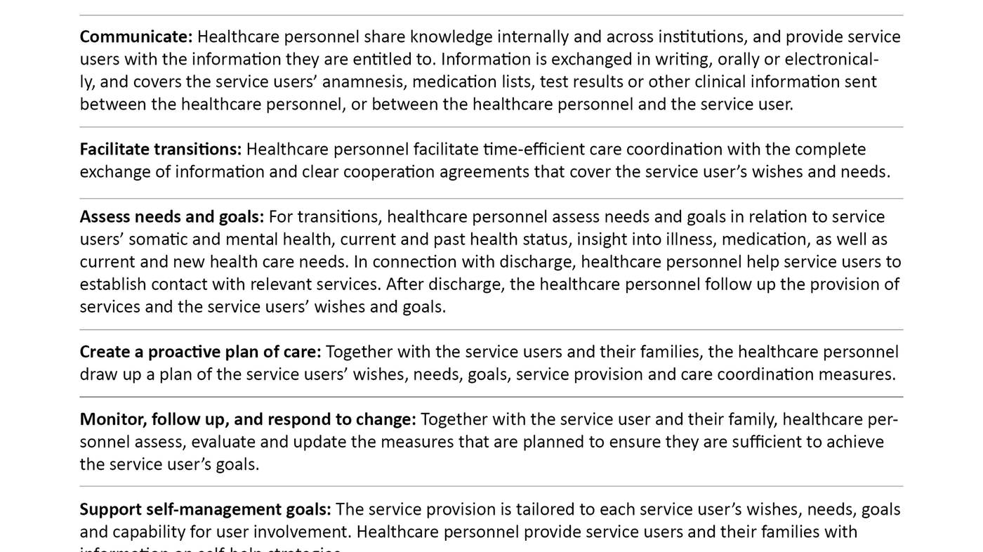 Table 1. Care coordination measures, McDonald et al.  