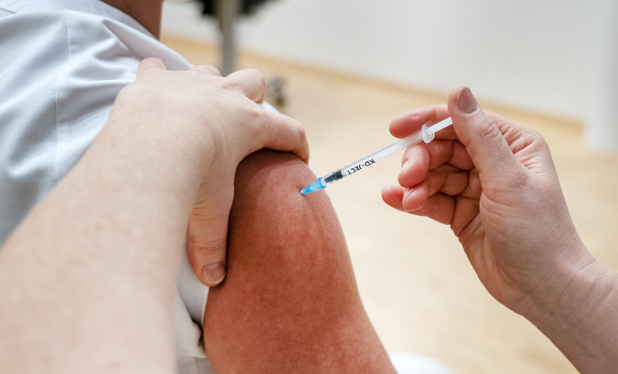 koronavaksinering Bildet viser koronavaksinering