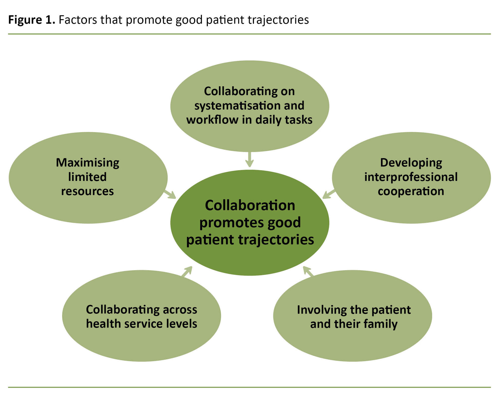 Figure 1. Factors that promote good patient trajectories Figure 1. Factors that promote good patient trajectories