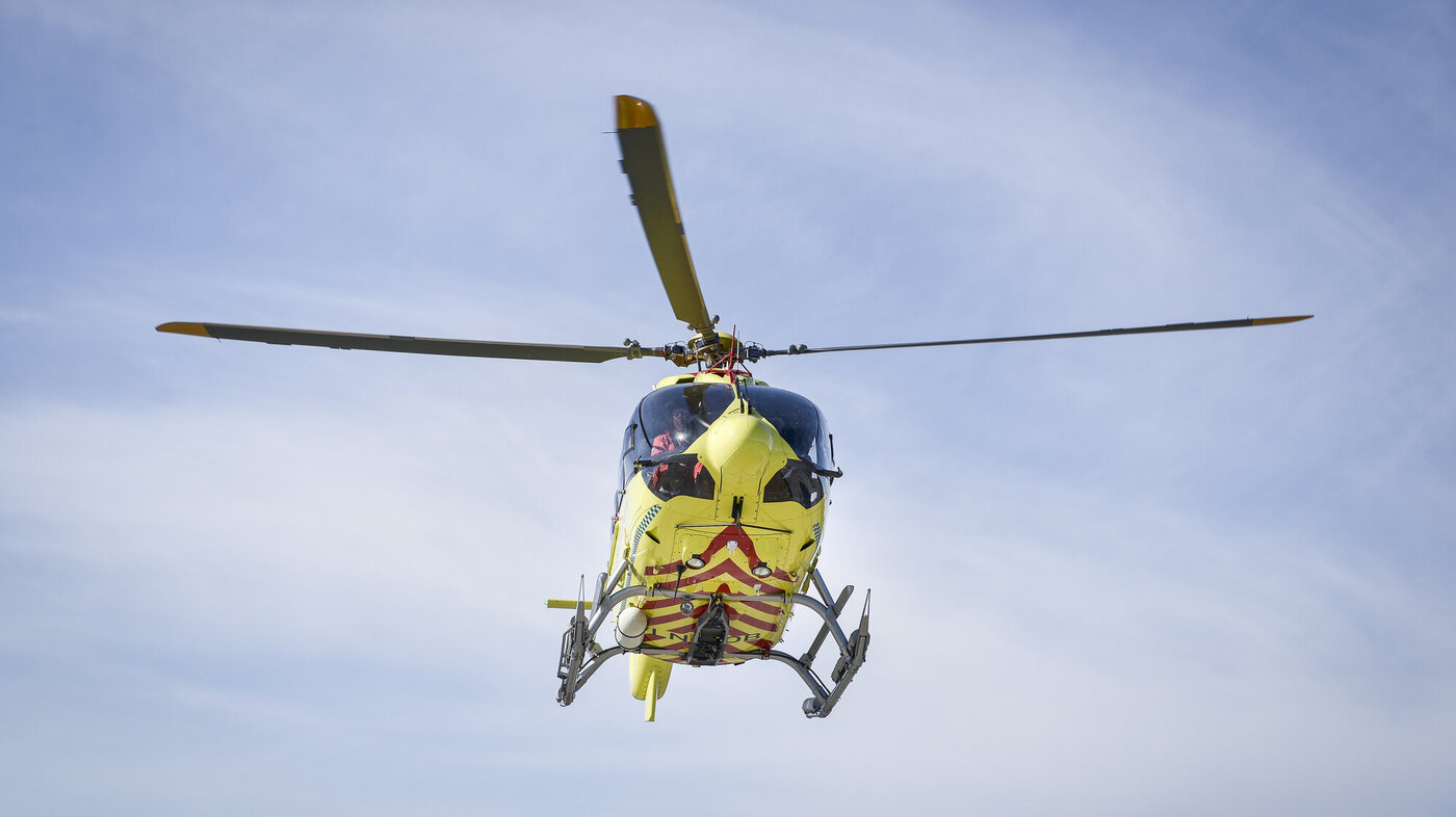 Bildet viser et helikopter som tilhører Norsk Luftambulanse
