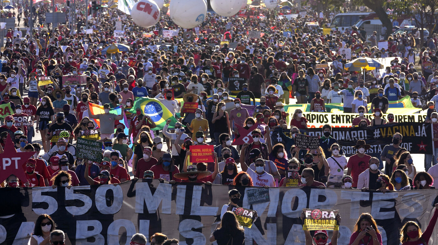 Kornaprotester i Brasil Kornaprotester i Brasil