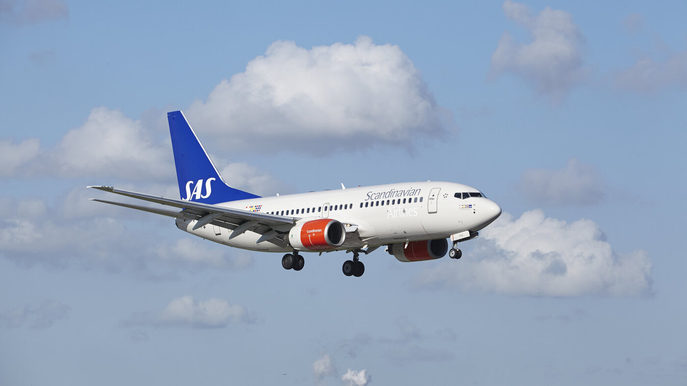SAS Bildet viser et SAS-fly i lufta