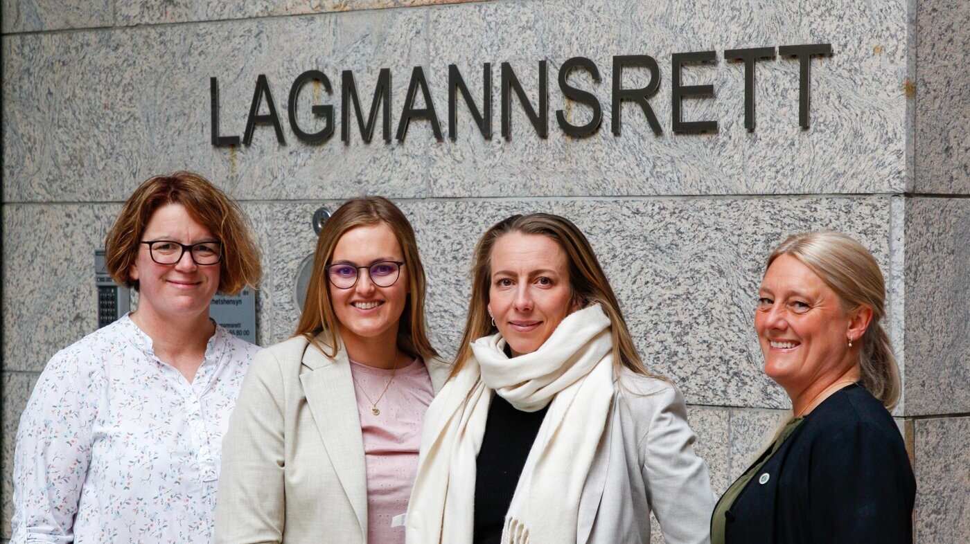 De fire sykepleierne Ann Christin Skrøder, Maria Worren Vågsholm, Elin Gunther Jensen og  Agnethe Karlsen 