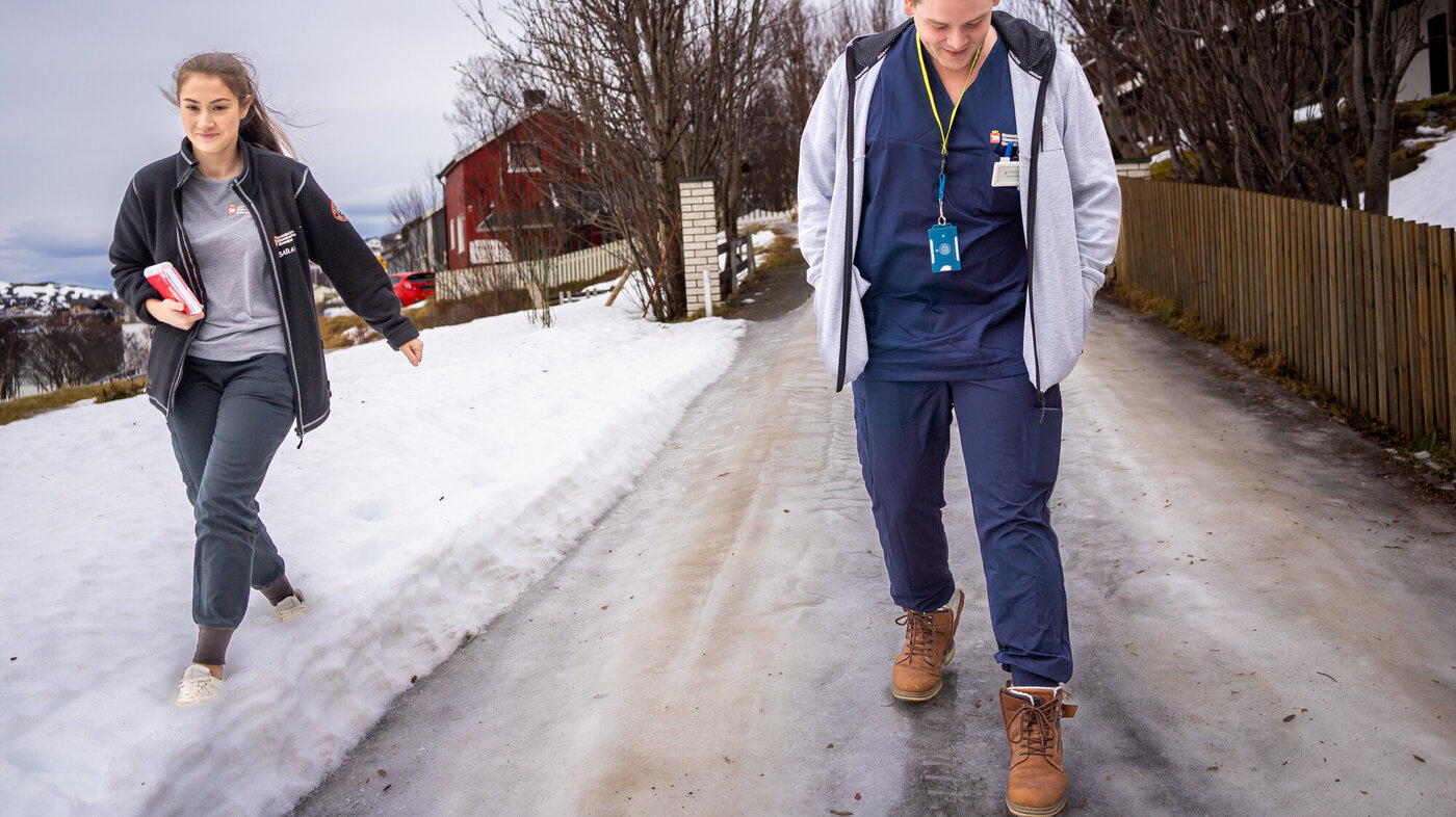 Bildet viser Fredric Treland og Camilla Løkke