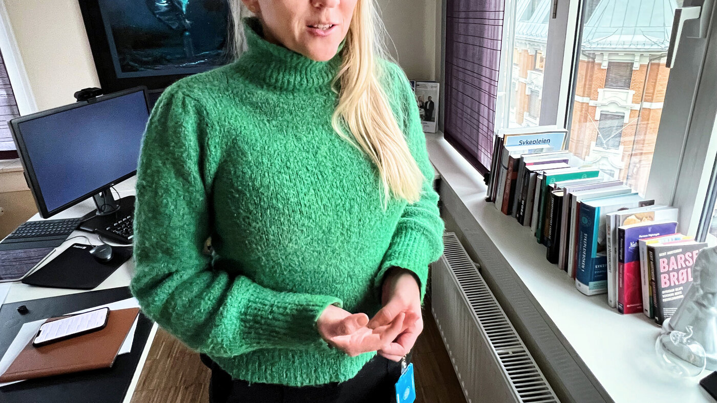 Bildet viser Lill Sverresdatter Larsen, NSF-leder