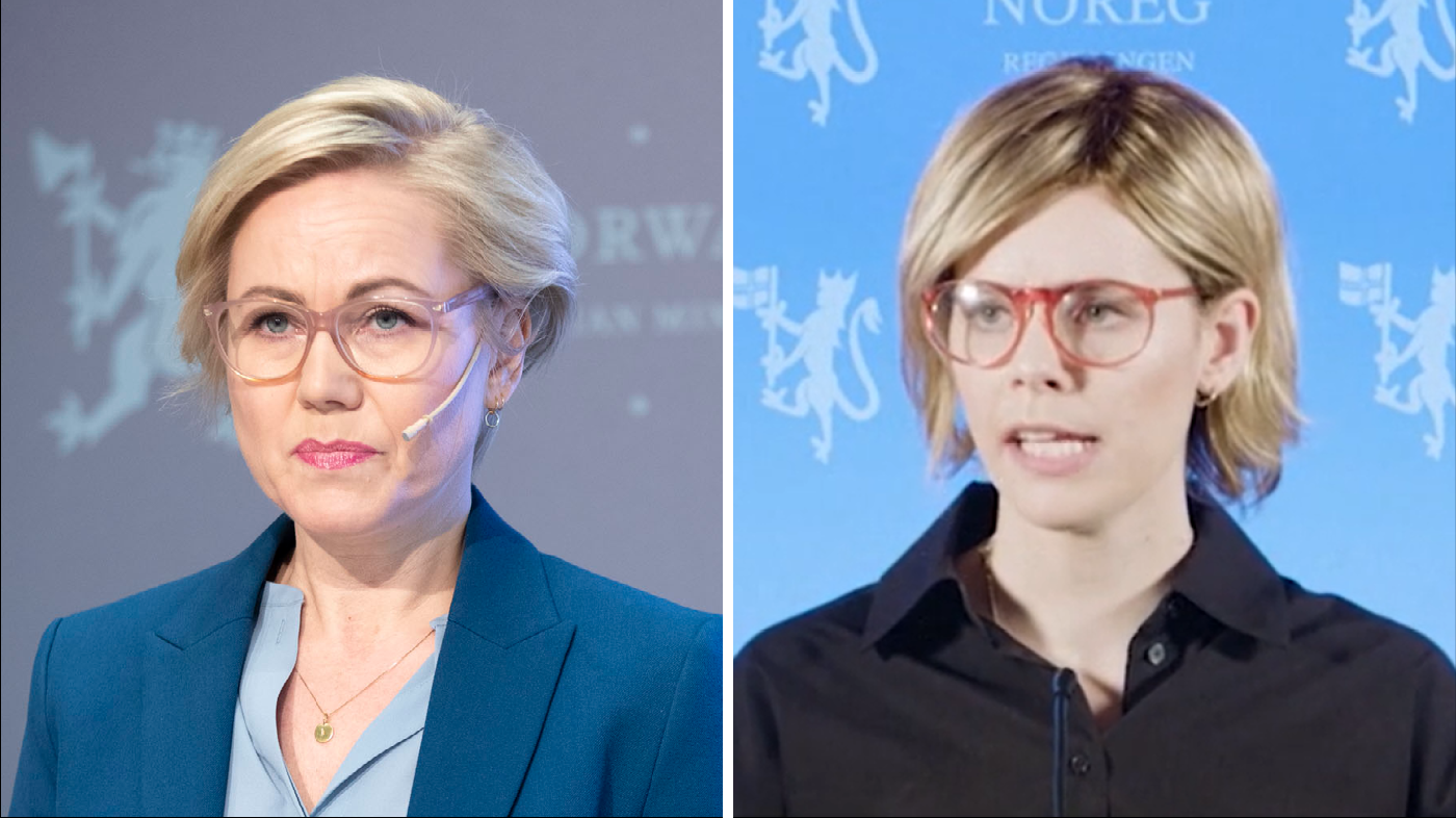 kjerkol_stuve Montasje av Ingvild Kjerkol og Amalie Stuves parodi på henne