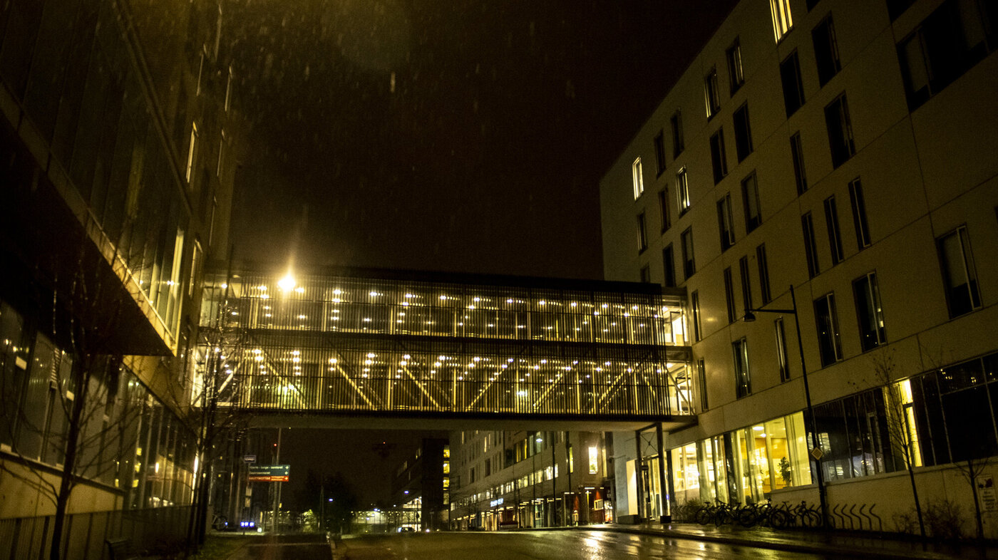 Bildet viser bygninger som tilhører St. Olavs hospital i Trondheim