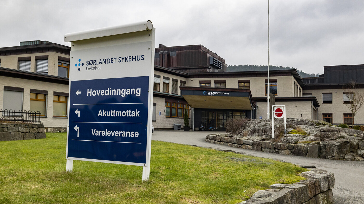 inngangen til sykehuset