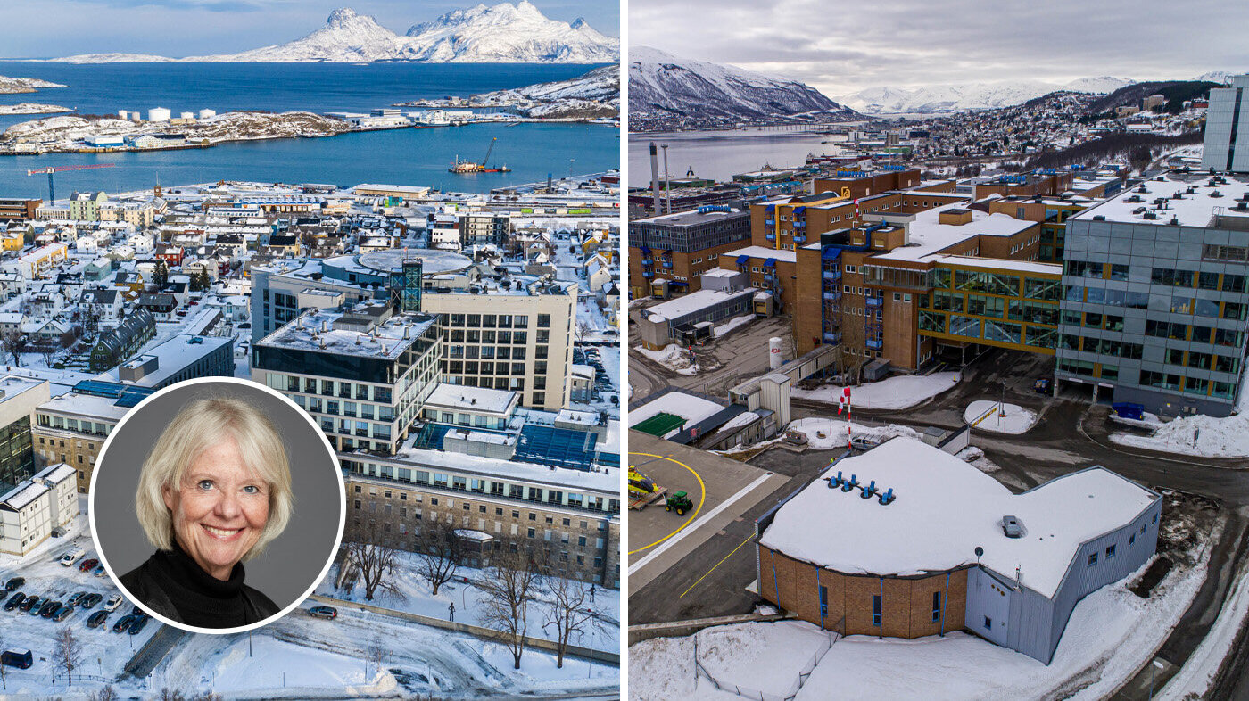 Norlandssykehuset i Bodø og Universitetssykehuset i Tromsø. Bildet viser Norlandssykehuset i Bodø og Universitetssykehuset i Tromsø.