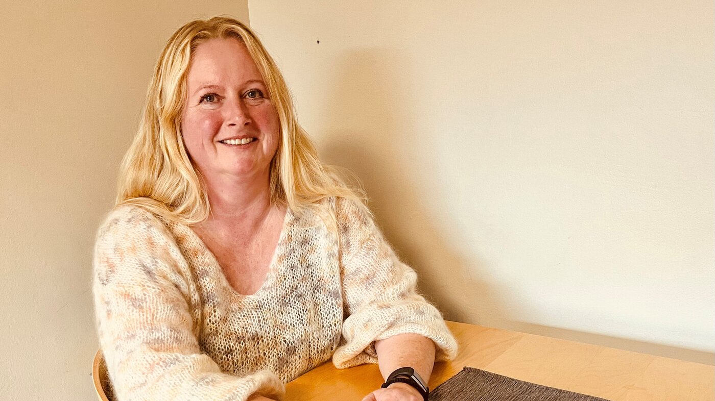 Bildet viser demenskoordinator i Sør-Odal kommune, Elin Østhaug Bildet viser demenskoordinator i Sør-Odal kommune, Elin Østhaug