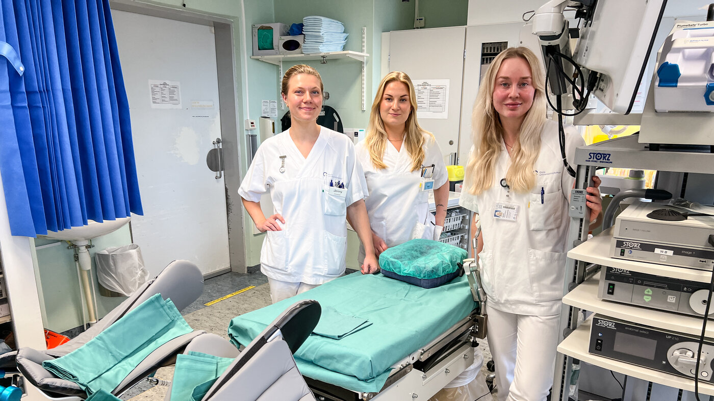 Bildet viser Jenny Sand-Deinboll, Hedda Nilsen og Sanne Kolstad-Musum.