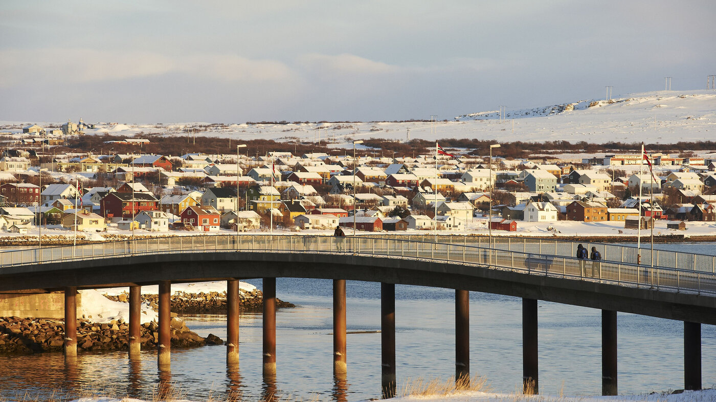 Bildet viser Vadsø i Finnmark