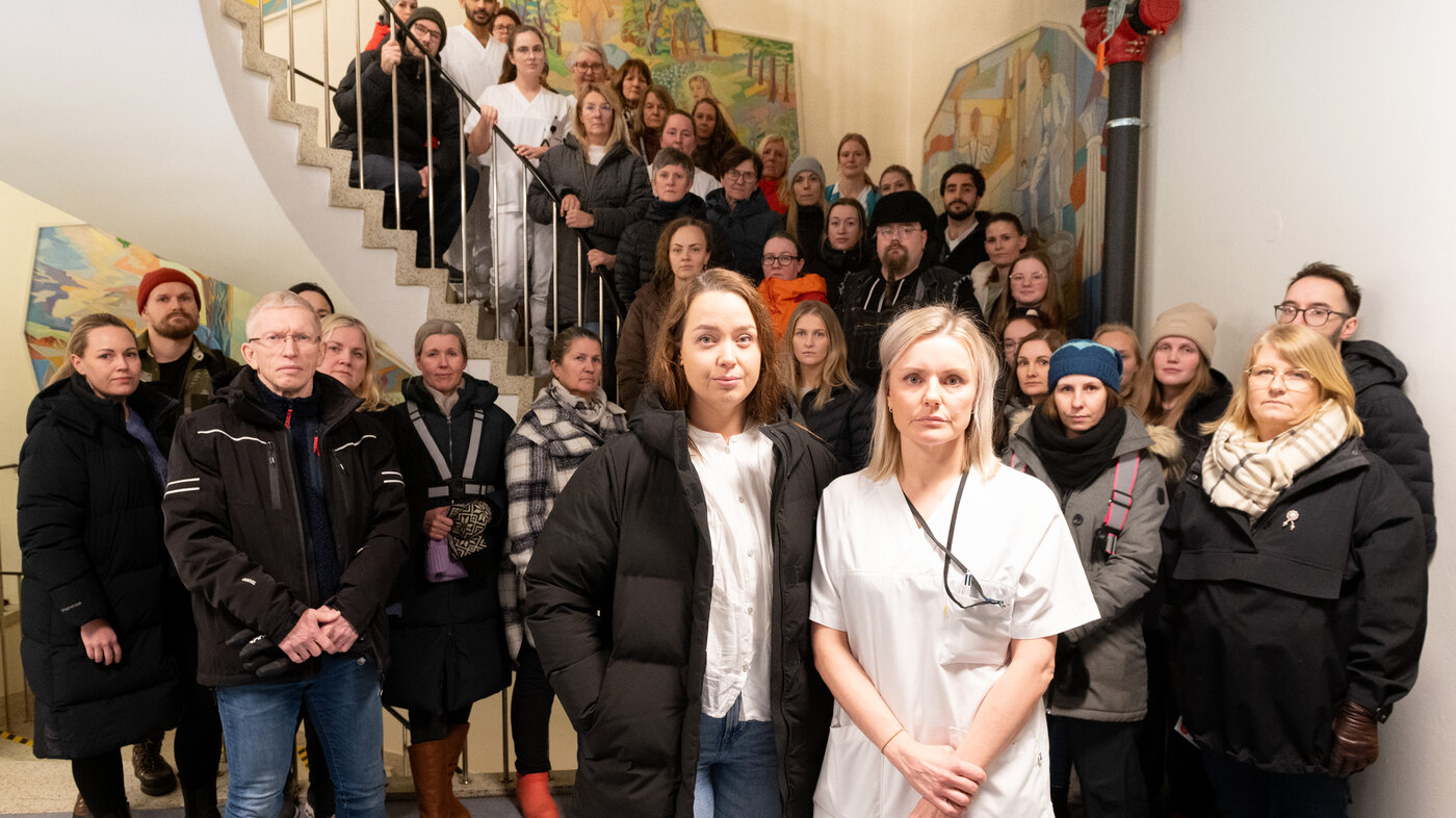 Silje Sandå Storvik Bildet viser Silje Sandå Storvik og kolleger.