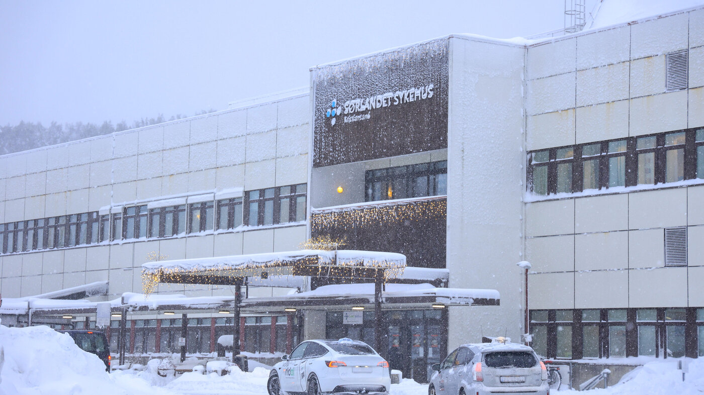 bilde av sørlandet sykehus bygget