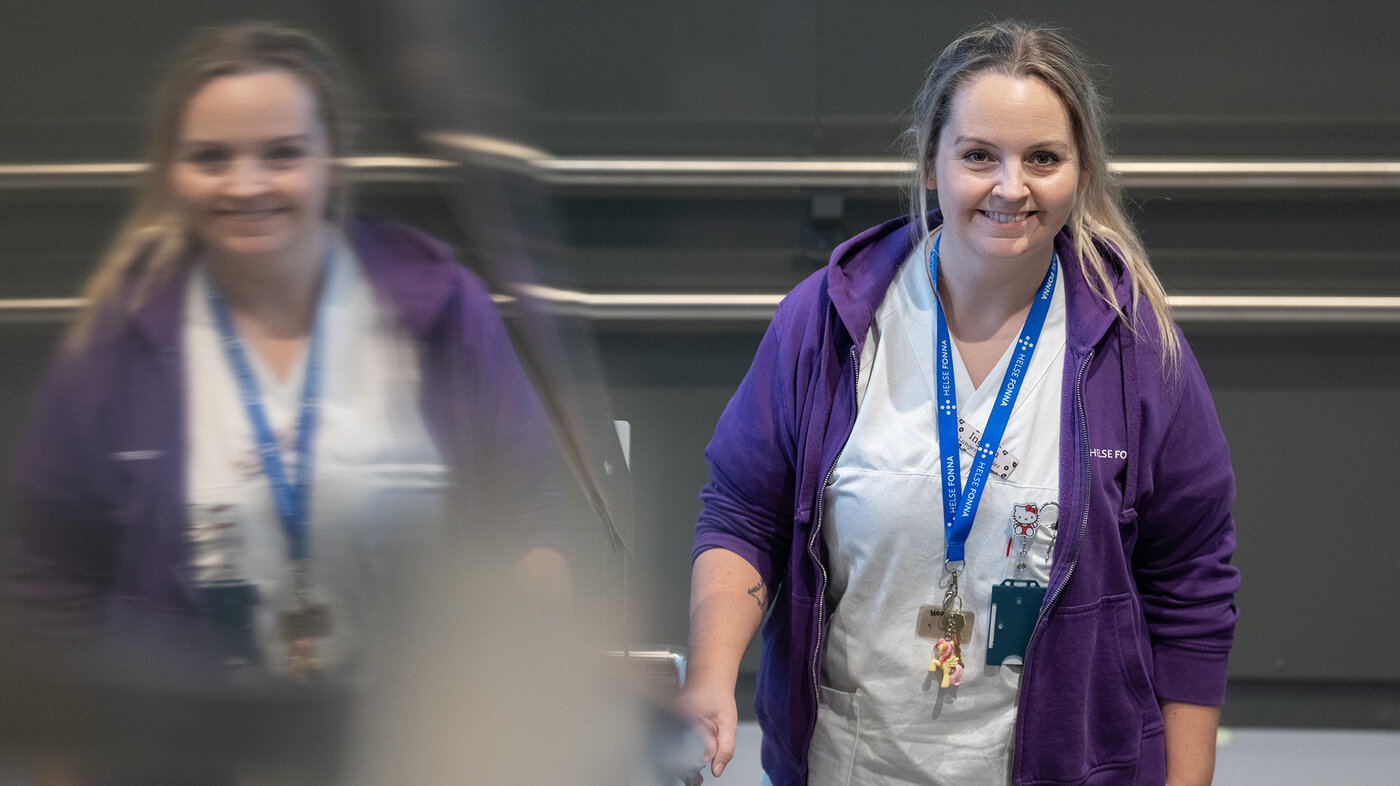 Bilde viser lungesykepleier Ingunn Halvorsen