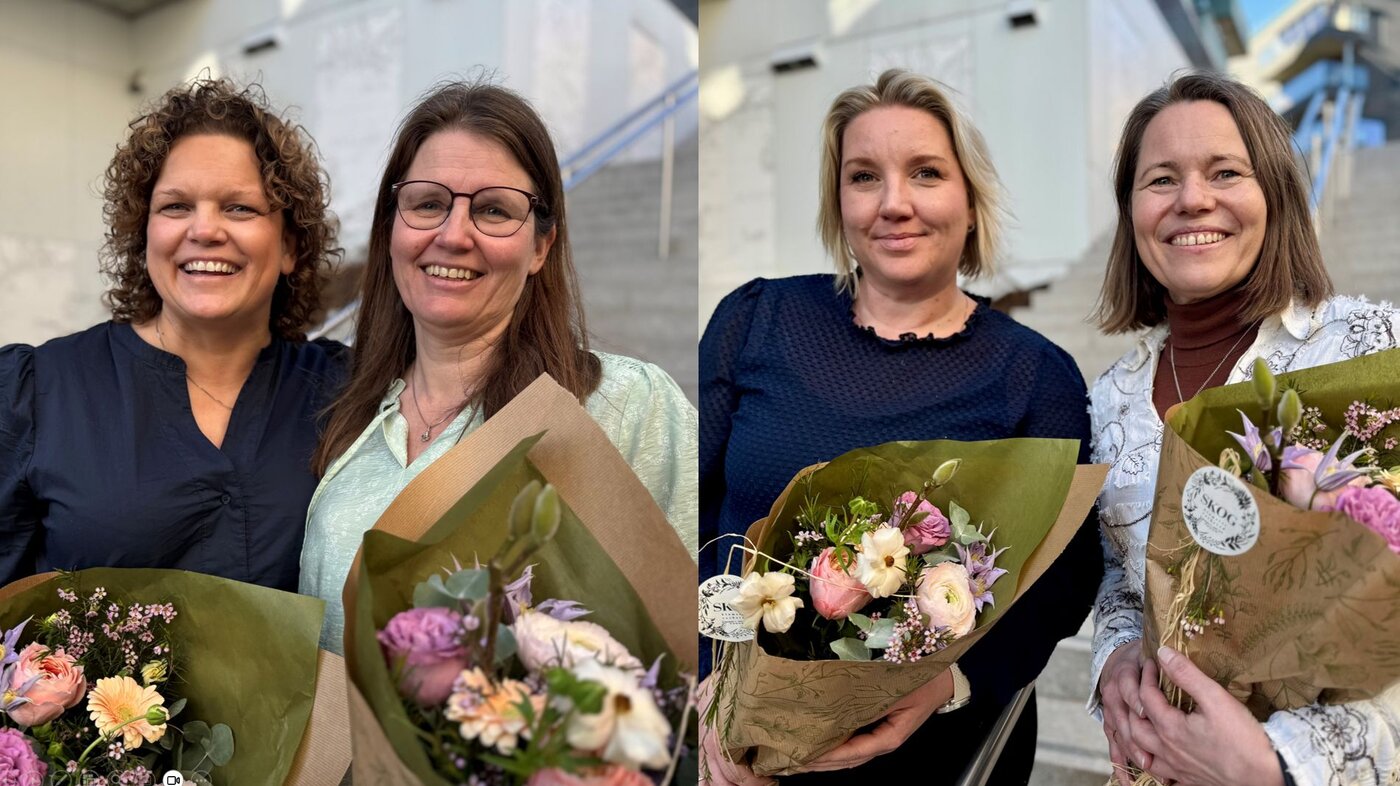 Bildet viser Nyvalgt ledere i Vestfold (fra v.:) Margareth Horn ble fylkesleder og Aina Kausland Slettom nestleder. I Telemark ble Janne Olimstad Guldbjørnsen valgt som fylkesleder, og Liv Heidi Lundestad Negarden som nestleder. Bildet viser Nyvalgt ledere i Vestfold (fra v.:) Margareth Horn ble fylkesleder og Aina Kausland Slettom nestleder. I Telemark ble Janne Olimstad Guldbjørnsen valgt som fylkesleder, og Liv Heidi Lundestad Negarden som nestleder.