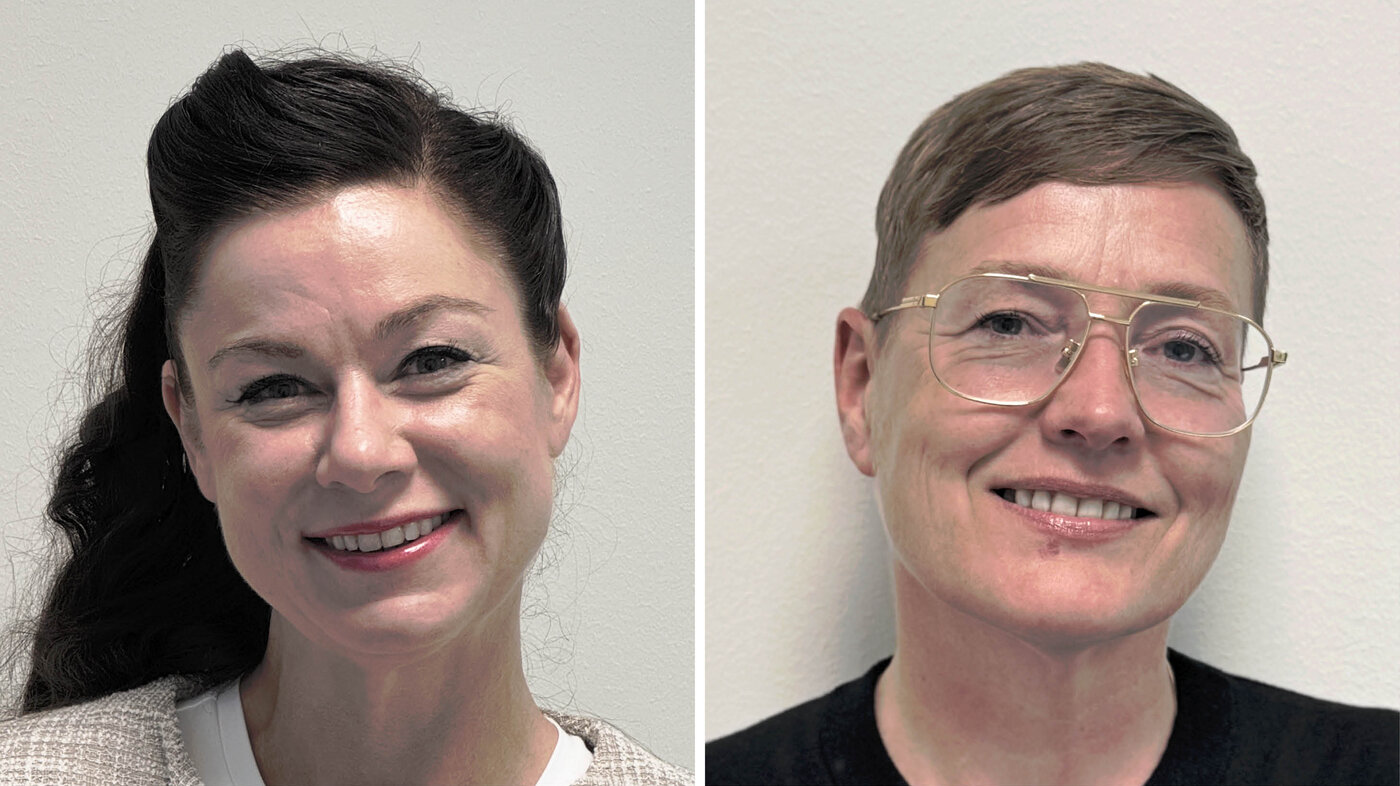 Bildet viser Annette Holm Øyvang og Edith Roth Gjevjon. Bildet viser Annette Holm Øyvang og Edith Roth Gjevjon.