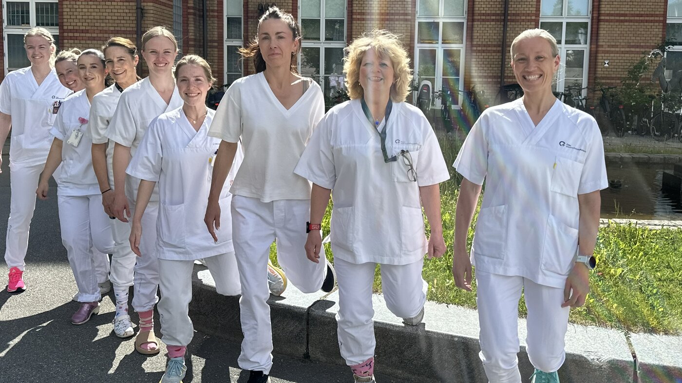 bilde av ansatte på kvinneklinikken på ullevål