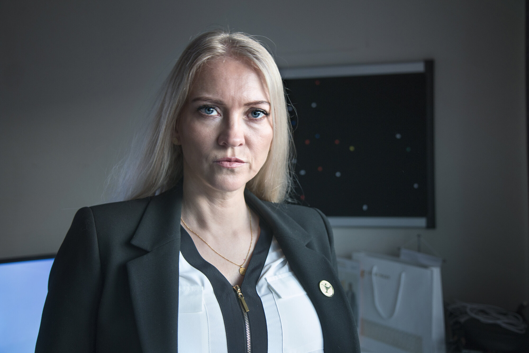 Bildet viser forbundsleder Lill Sverresdatter Larsen i NSF