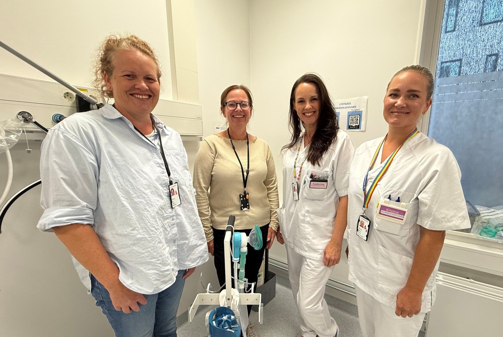 Jane Larsen, Ellen Andersen, Cathrine Iversen og Kristine Solvang. Jane Larsen, Ellen Andersen, Cathrine Iversen og Kristine Solvang.