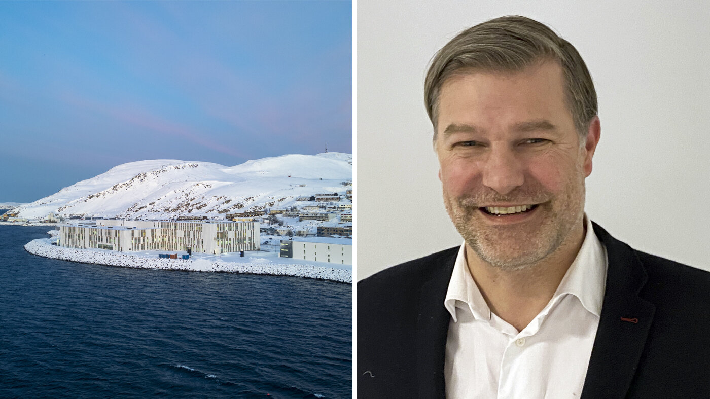medisinsk direktør og sykehuset i Hammerfest bildet viser medisinsk direktør og sykehuset i Hammerfest
