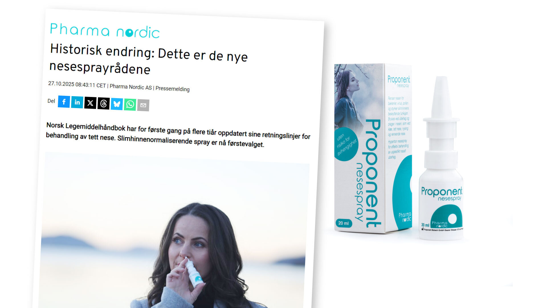 bilde av pharma nordics nye nesespray