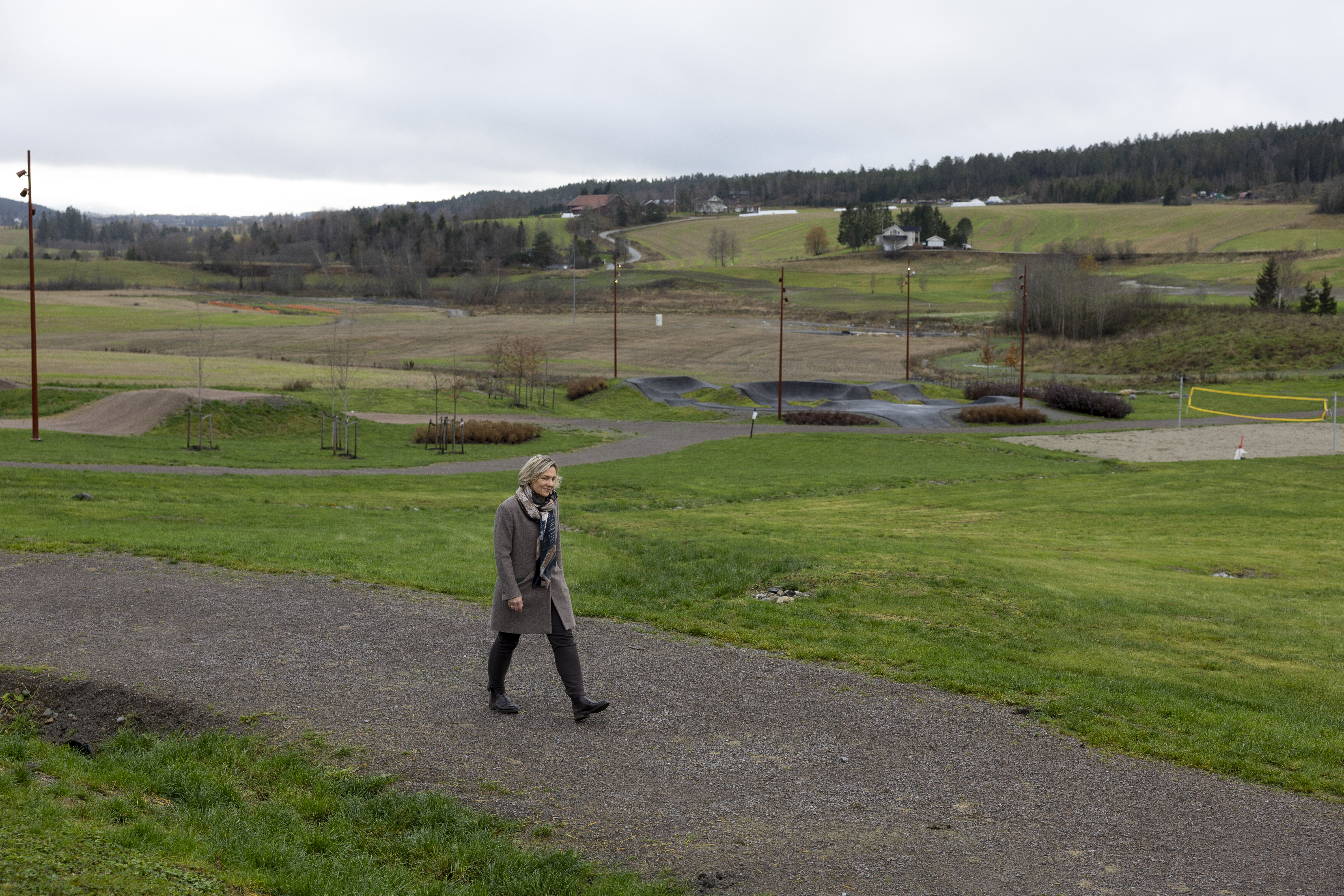 Bildet viser skredgropa i Gjerdrum
