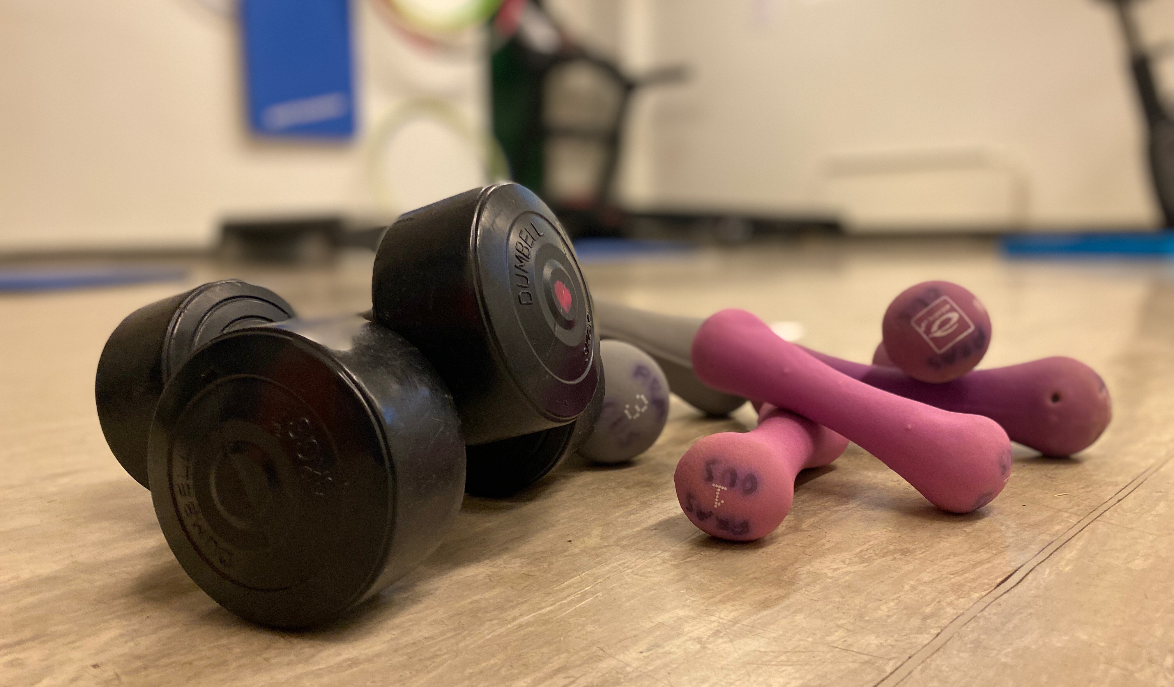 Bildet viser treningsvekter