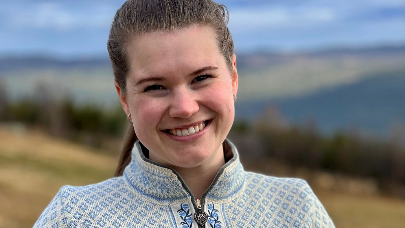 Bildet viser et portrett av Maria Knudsen