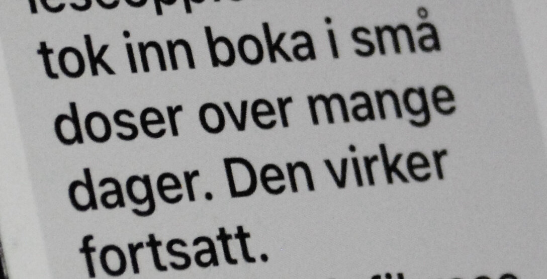 Tekstmelding til Tore Rem