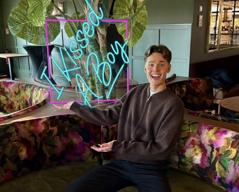 Magnus Nordlund Magnus på settet til "I kissed a boy"