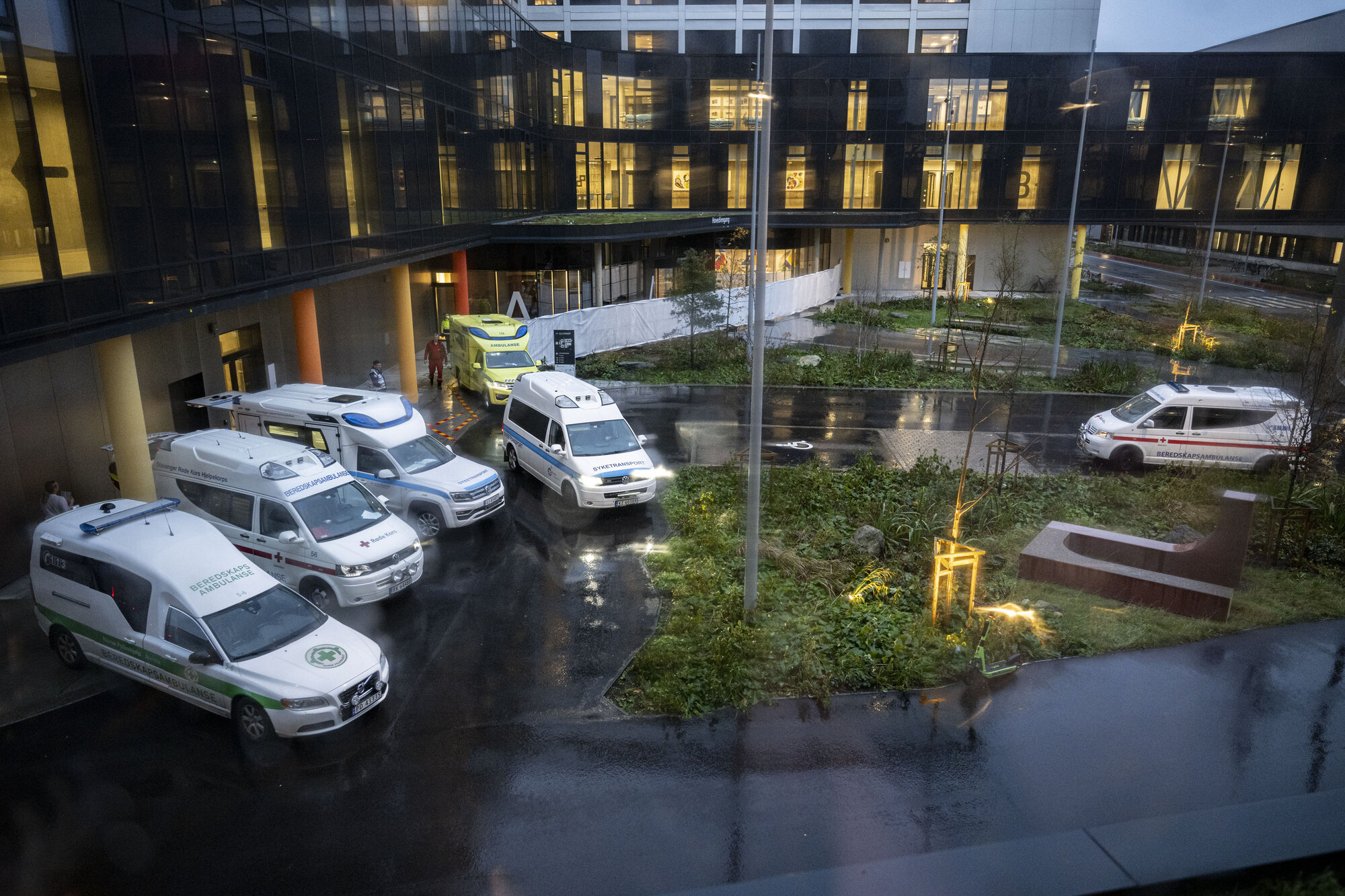 Bildet viser flytting av sykehuset i Stavanger