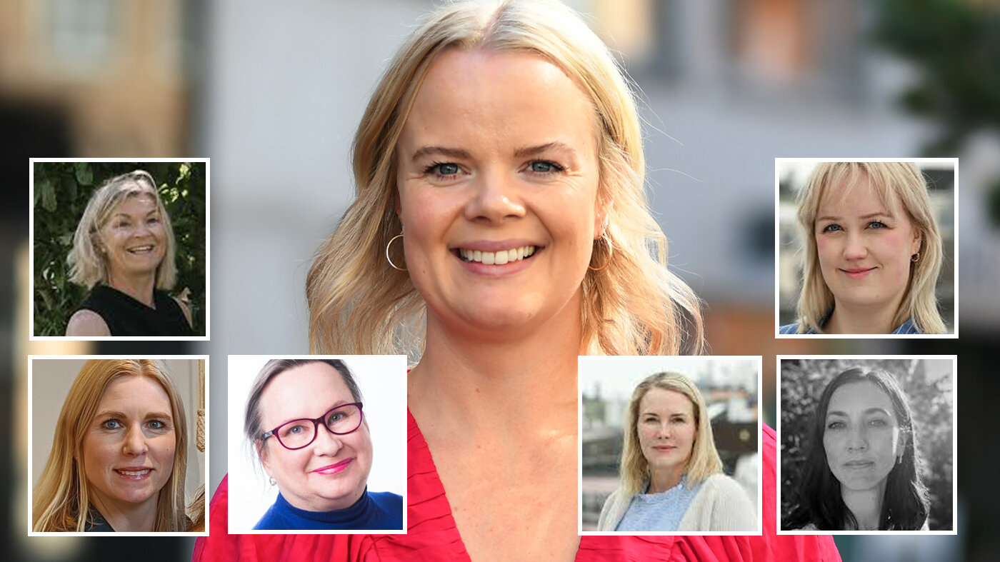 Bildet viser den nye jordmorlederen Sara Fugledal Wiik og hennes nye styre.
