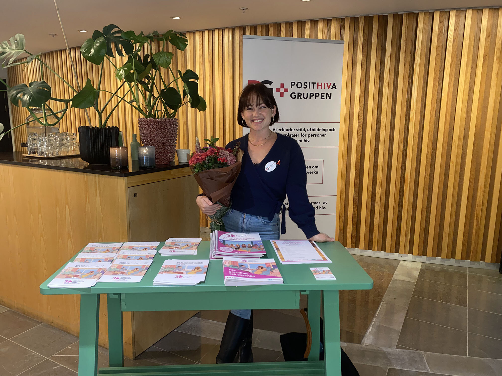 Bildet viser Alexandra på stand.