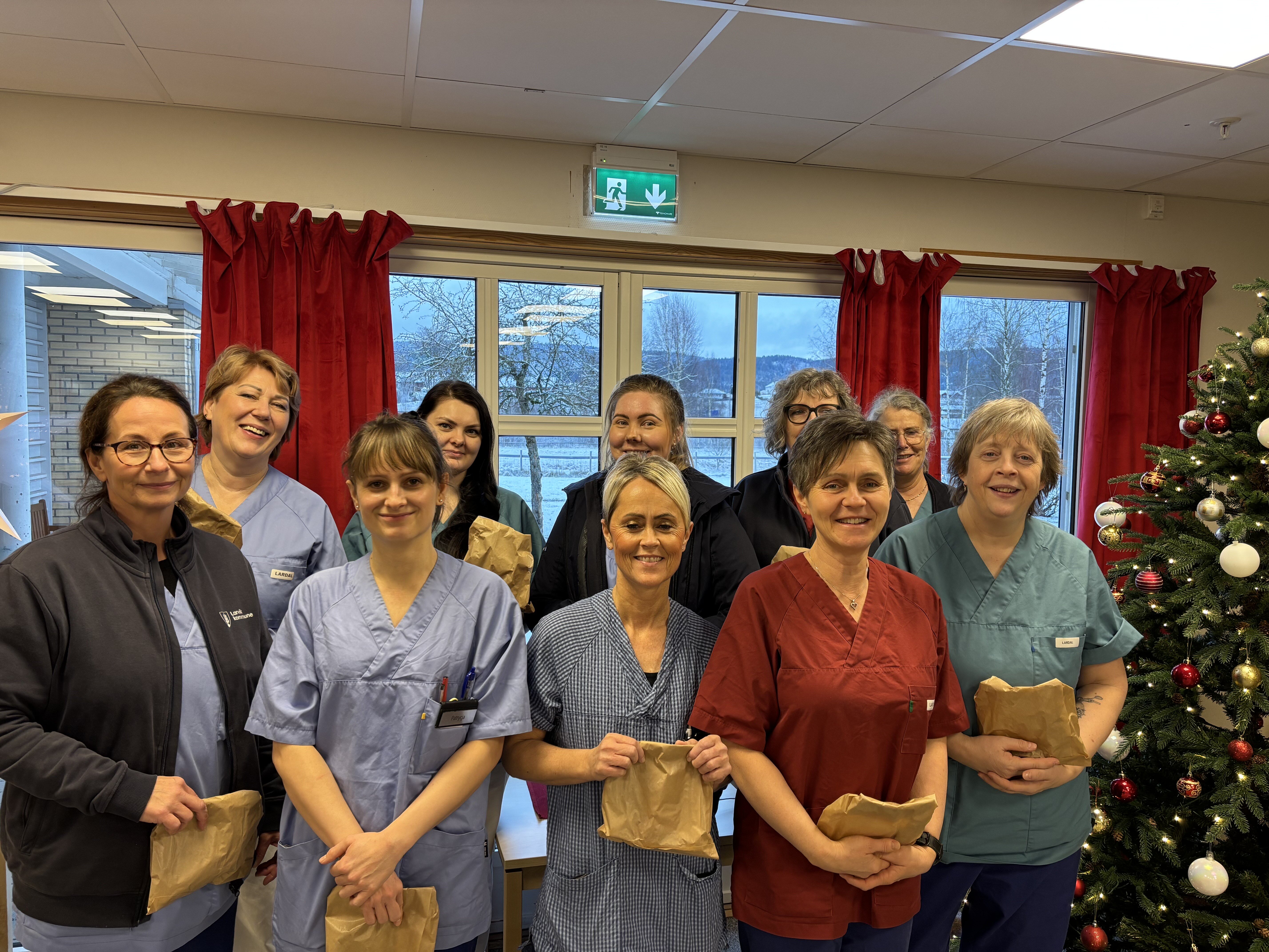 Bilde av sykepleiere på Svarstad i Larvik