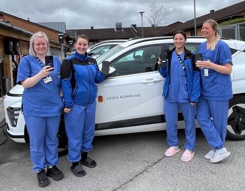 Bildet er fra hjemmesykepleien i Skien