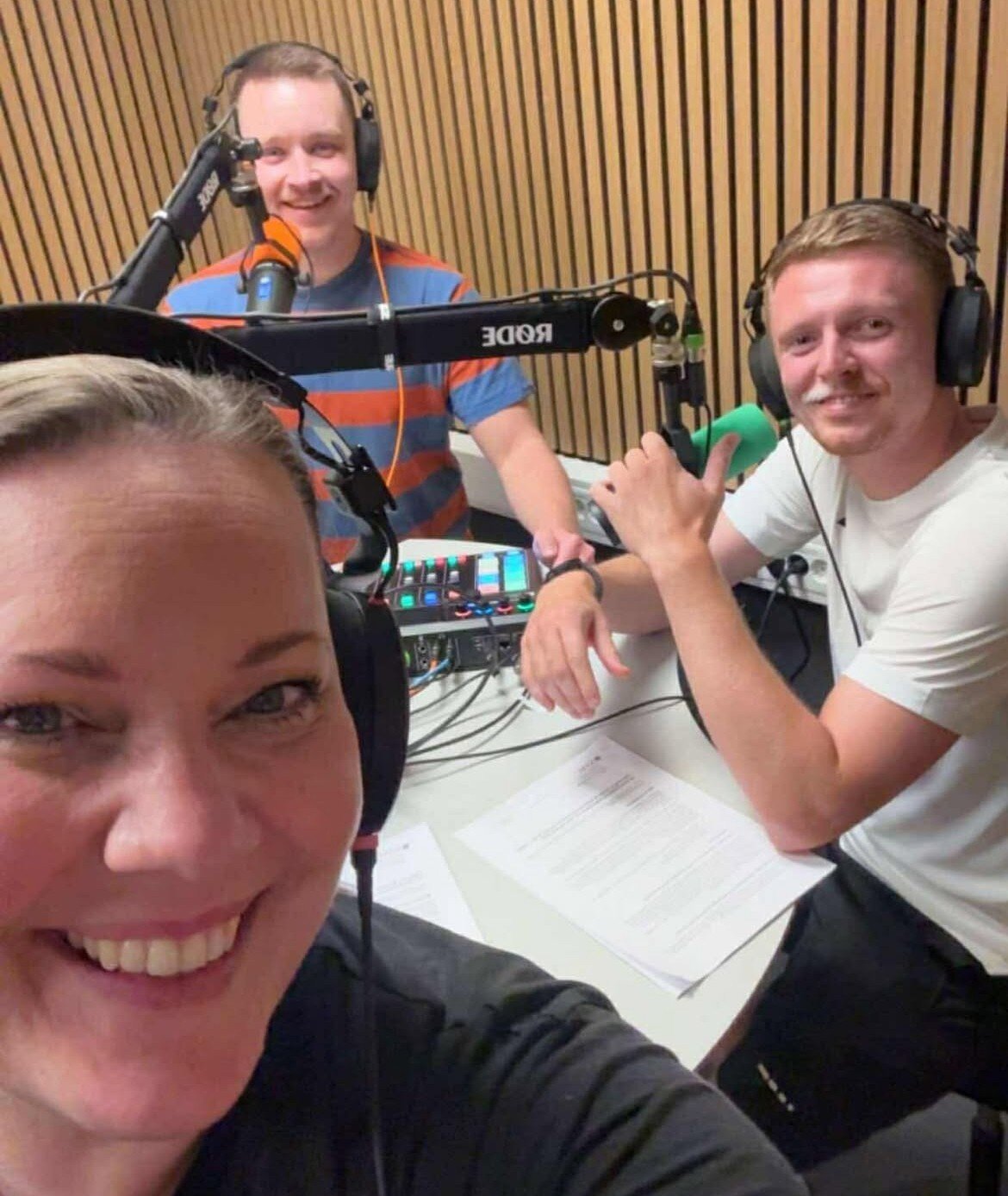 Bildet viser Ragna Lovise Bjørke, Ole Ulsanden og Mikkel Jordbruen.