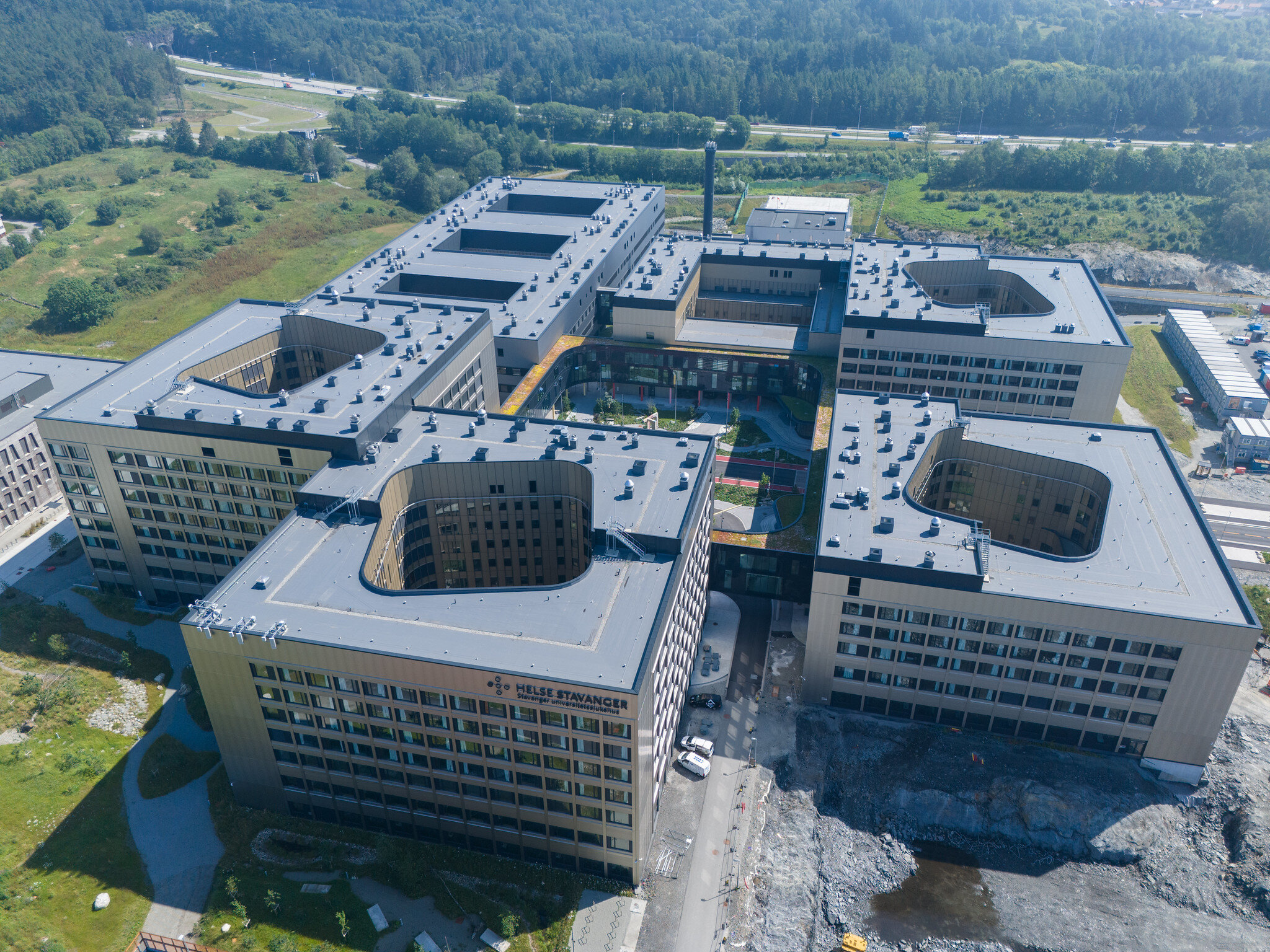 bilde av nye stavanger universitetssykehus på ullandhaug