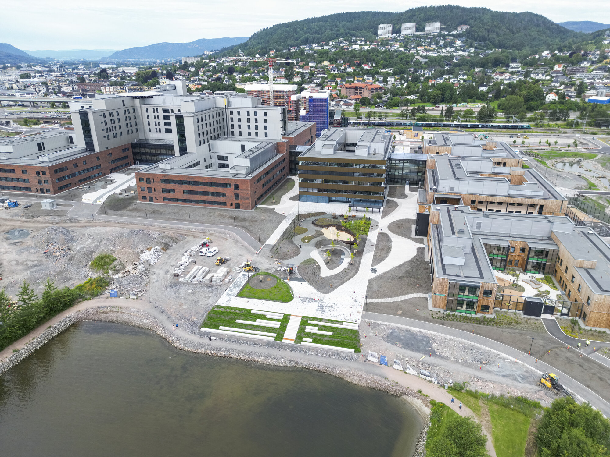 Bildet viser nye drammen sykehus